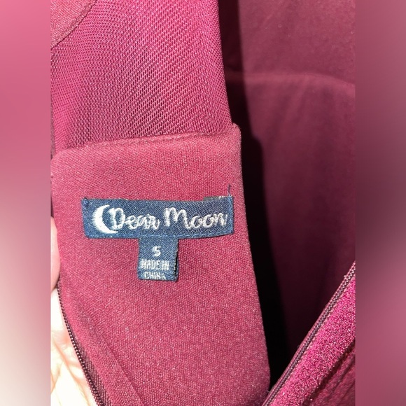 The Dear Moon Burgundy Juniors Prom Dress - Picture 8 of 9